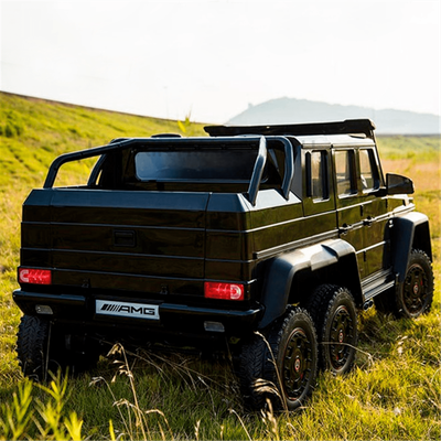 Электромобиль детский "Mercedes-Benz G63-AMG 4WD" шестиколёсный,  чёрный, 12V