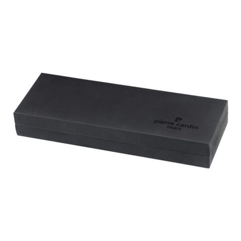 Ручка подарочная шариковая PIERRE CARDIN (Пьер Карден) "Gamme", корпус черный, латунь, золотистые детали, синяя, PC0834BP