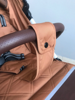 Коляска прогулочная Babalo 2024 Амбровый текстиль на белой раме