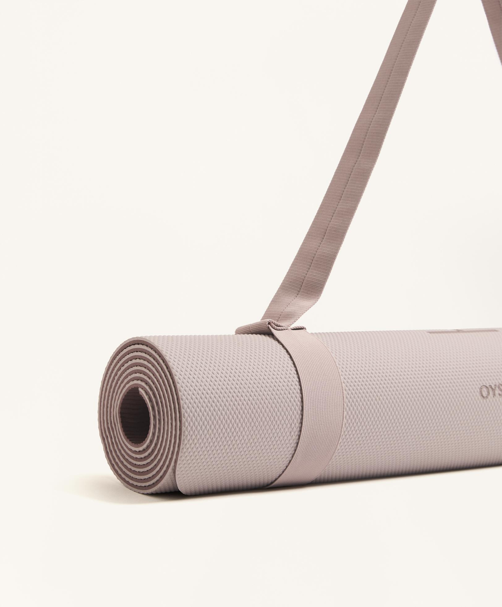 OYSHO Коврик для йоги толщиной 5 мм, бежево-розовый