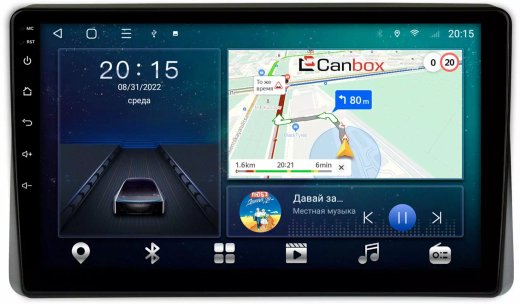 Магнитола для Renault Arkana 2019+, Duster 2020+ (большой экран) - Canbox 10-1470 Android 10, 8-ядер, SIM-слот