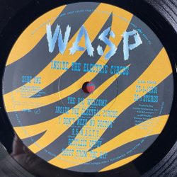 Винтажная виниловая пластинка LP W.A.S.P. Inside The Electric Circus (USA 1986) The Big Welcome