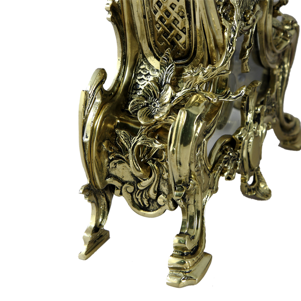 Bello De Bronze Часы Конша с маятником, золото