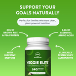 MRM Nutrition, Veggie Elite®, протеин для повышения производительности, со вкусом ванили, 1020 г (2,2 фунта)