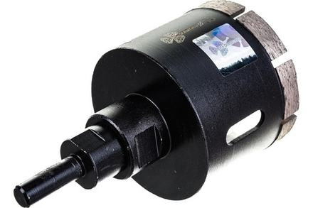 Коронка алмазная ко керамограниту 68мм серебряная пайка Trio-Diamon