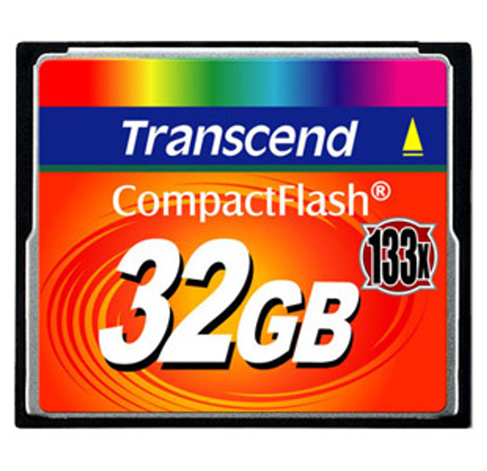 Карта памяти CompactFlash 32GB Transcend TS32GCF133