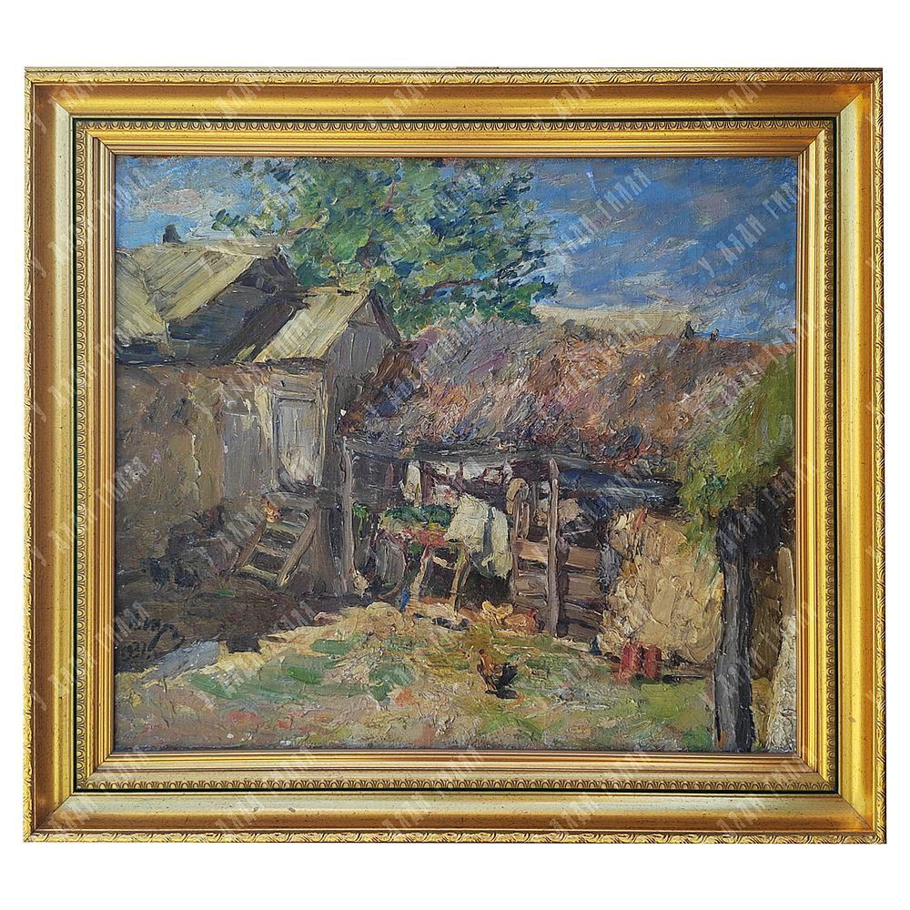 Динес Ю. С. Обнажённая на фоне моря. 1960 г.