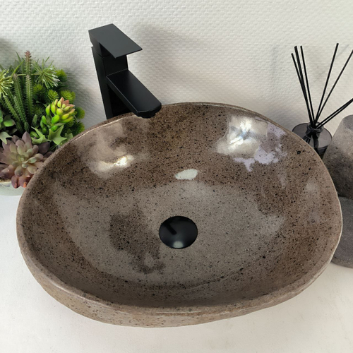 Раковина из речного камня RS-65209 45*39*15 0861