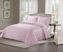 Покрывало 240x260 и 2 наволочки 50х70 Sofi De MarkO Одри розовое