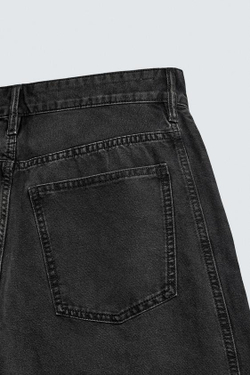 ZARA ДЖИНСЫ BAGGY FIT, ЧЕРНЫЙ