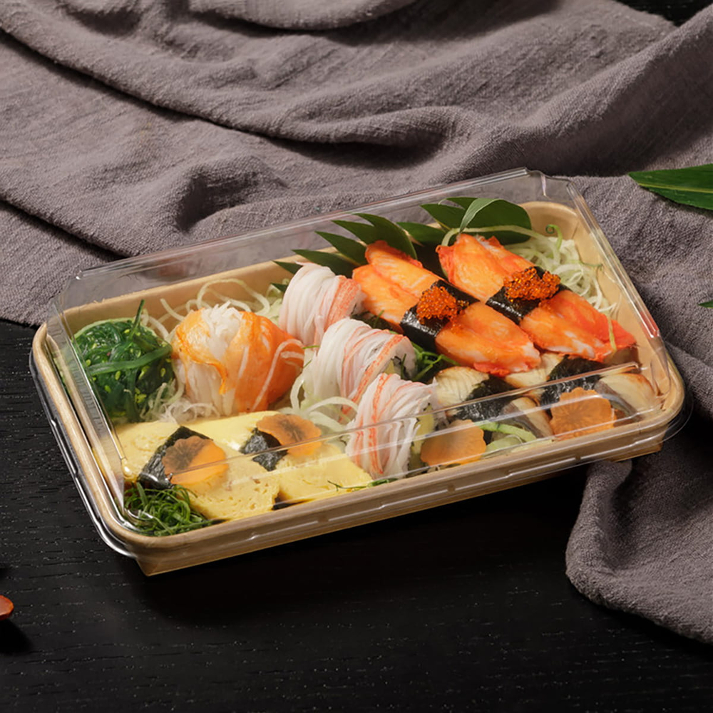 Контейнер бумажный Sushi Box 800 мл 138х221х24 мм 1/400