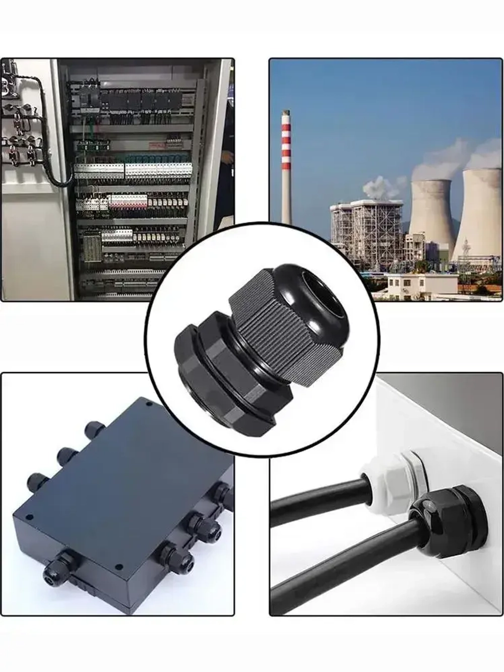 Кабельный ввод (сальник) PG9(4-8 мм, IP68) 5 шт.