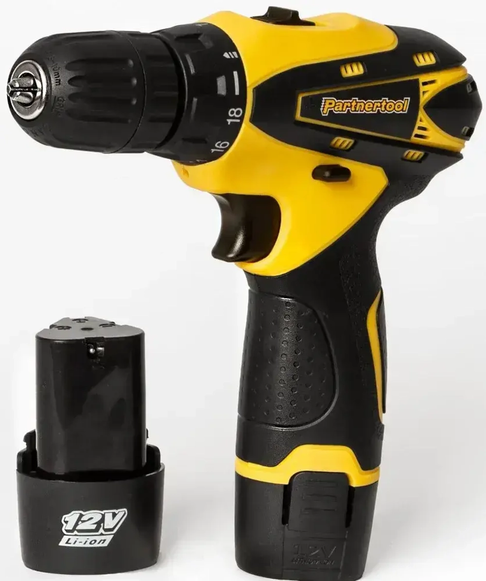 Дрель-Шуруповёрт аккумуляторный Partnertool PCD-12 12В 2 аккумулятора 2Ач в КЕЙСЕ без НАБОРА