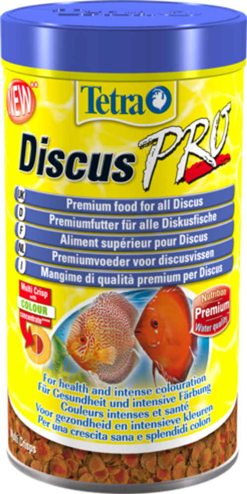 Корм для рыб TetraDiskus Pro, мульти чипсы 2в1, для дискусов 500 мл