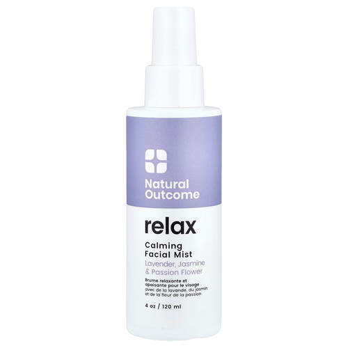 Natural Outcome, Relax, успокаивающий спрей для лица, 120 мл (4 унции)