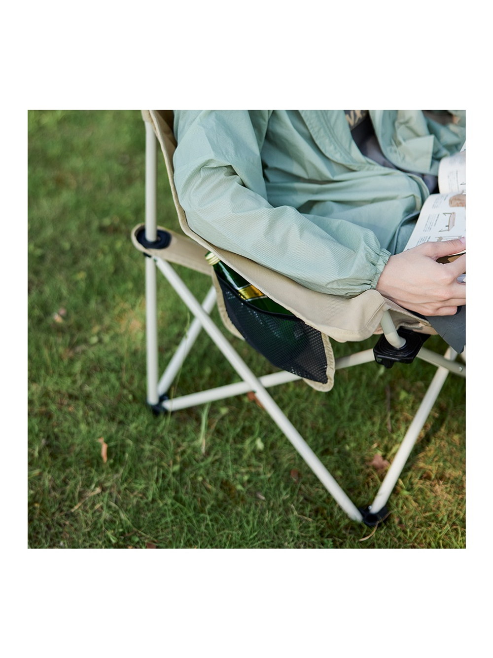 Кресло туристическое Naturehike Stellaluna T01 складное, 80х53х66 см, до 110 кг, бежевое