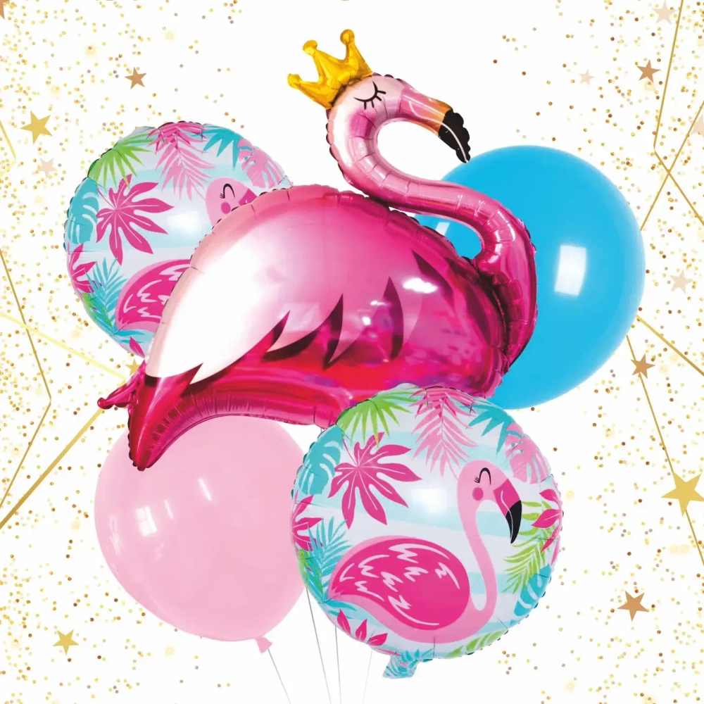 Набор шаров 5 шт «Фламинго»