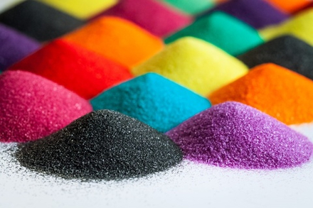 Цветной кварцевый песок для детского творчества (фракция 0,1-0,3 мм) 1 кг