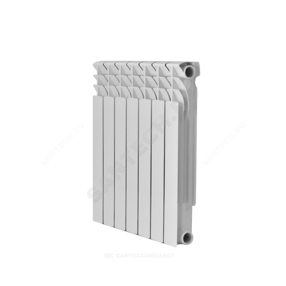 Радиатор биметаллический Ultra Plus 500 7 секций Qну=1001 Вт RAL 9016 (белый) Ogint .