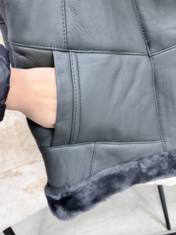 Жилет из натуральной овчины. Косуха, 52 Размер