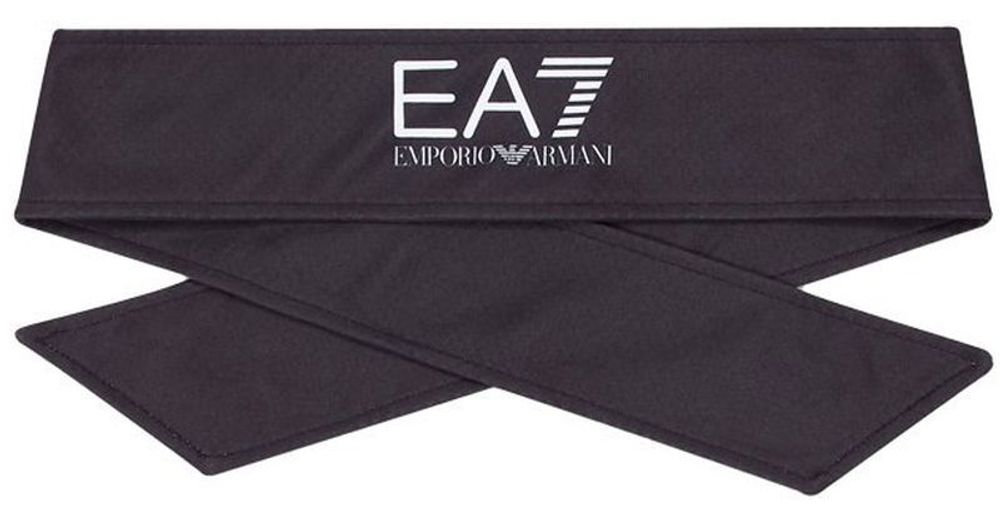Теннисная бандана EA7 Unisex Woven Headband - black/gold