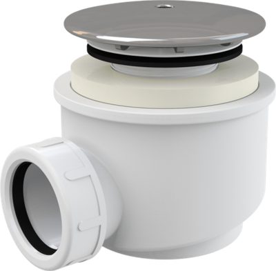 Сифон для душ. поддона хром Ф50мм  AlcaPLAST  (30/1шт)