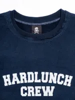 Толстовка Hardlunch Crew с коротким рукавом темно-синяя