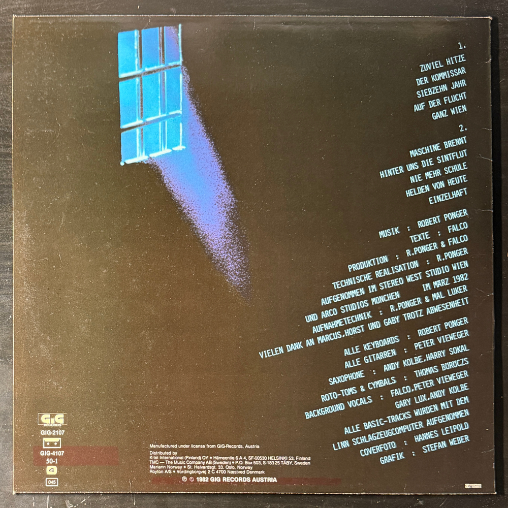 Falco – Einzelhaft (Скандинавия 1982г.)