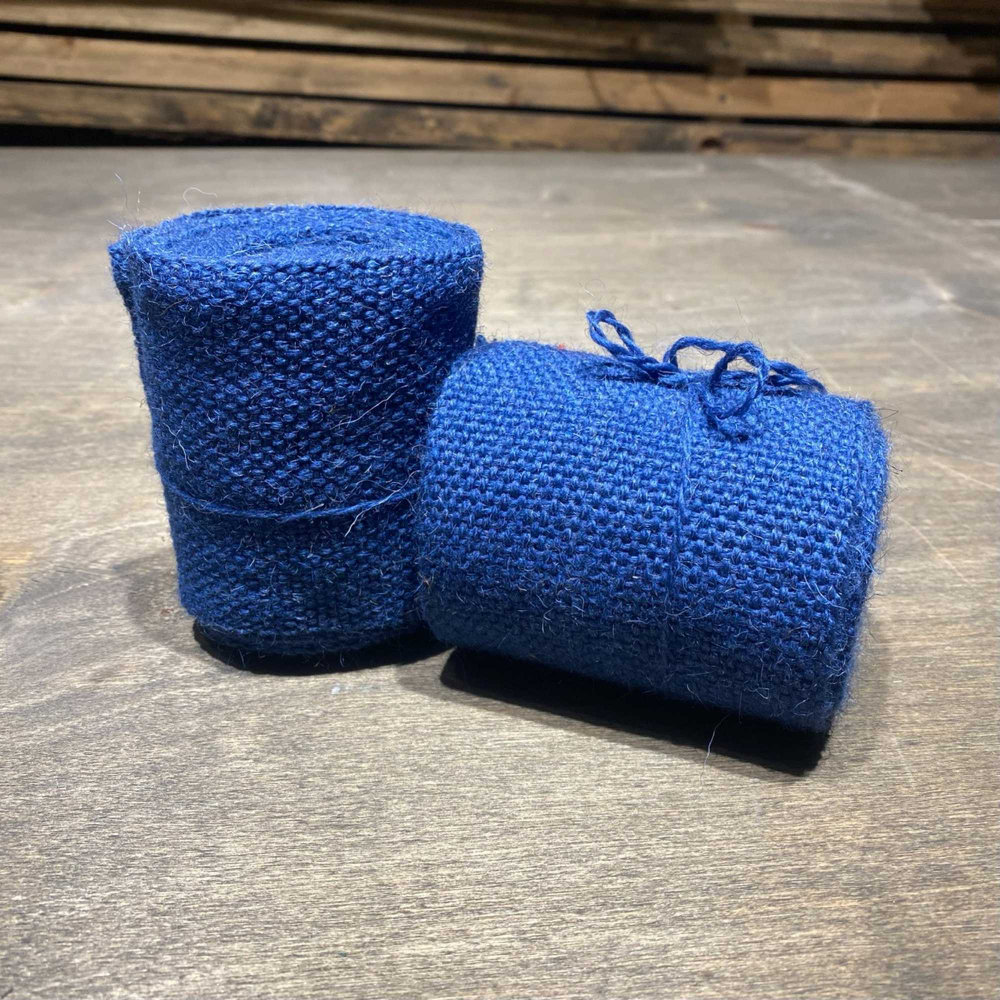 Обмотки синие полотняного переплетения