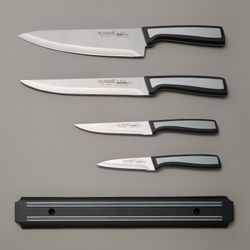 НАБОР НОЖЕЙ AGNESS С МАГНИТНЫМ ДЕРЖАТЕЛЕМ, 5 ПРЕДМЕТОВ