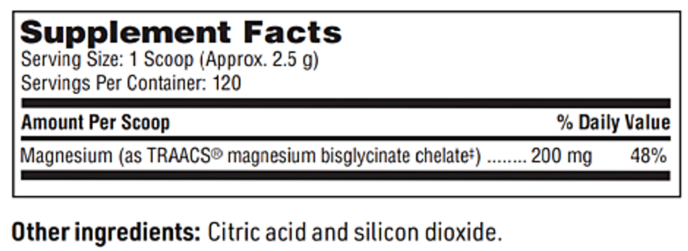 SFI/Klaire Labs - Magnesium Glycinate Powder - 300 gr