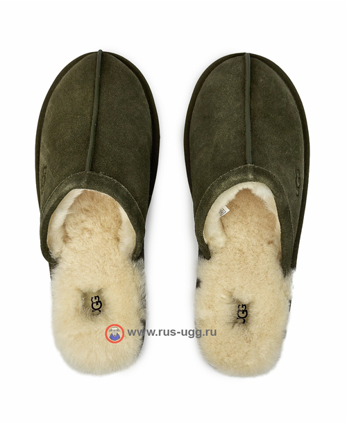 SCUFF SLIPPER MENS Burnt Olive
