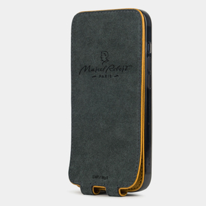 Чехол iPhone 17 Pro натуральная кожа козы, цвета охры