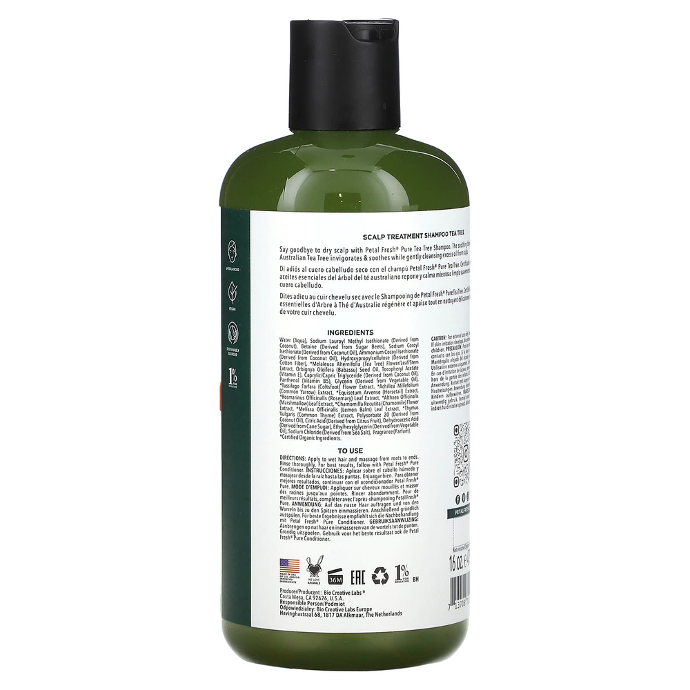 Petal Fresh, шампунь для кожи головы, чайное дерево, 475 мл (16 жидк. унций)