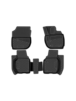 Коврики в салон для HONDA Fit (III, IIIr) 2013-2021, правый руль хэтчбек, 4 шт. (полиуретан) ELEMENT3D1843210K