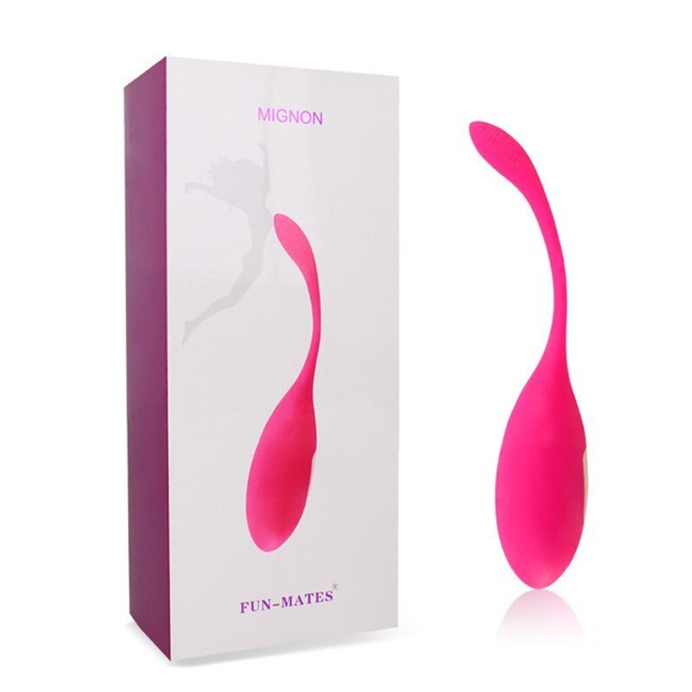 Виброяйцо перезаряжаемое Fun-Mates Mignon с пультом ДУ (Цвет: розовый)