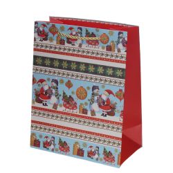 GAEM Пакет подарочный S (бумага 210г/м2, блок 12шт), L18 W10 H23 см, 4в.