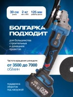 Болгарка на аккумуляторе 125