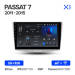 Teyes X1 10.2" для Volkswagen Passat 2011-2015