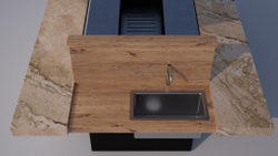Дровяной гриль-стол Elbrus Grill Монблан PRO 1460 (столешница 2100x1400 мм)