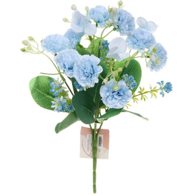 Искусственные цветы «Весеннее вдохновение» Гвоздика 30см цвет голубой