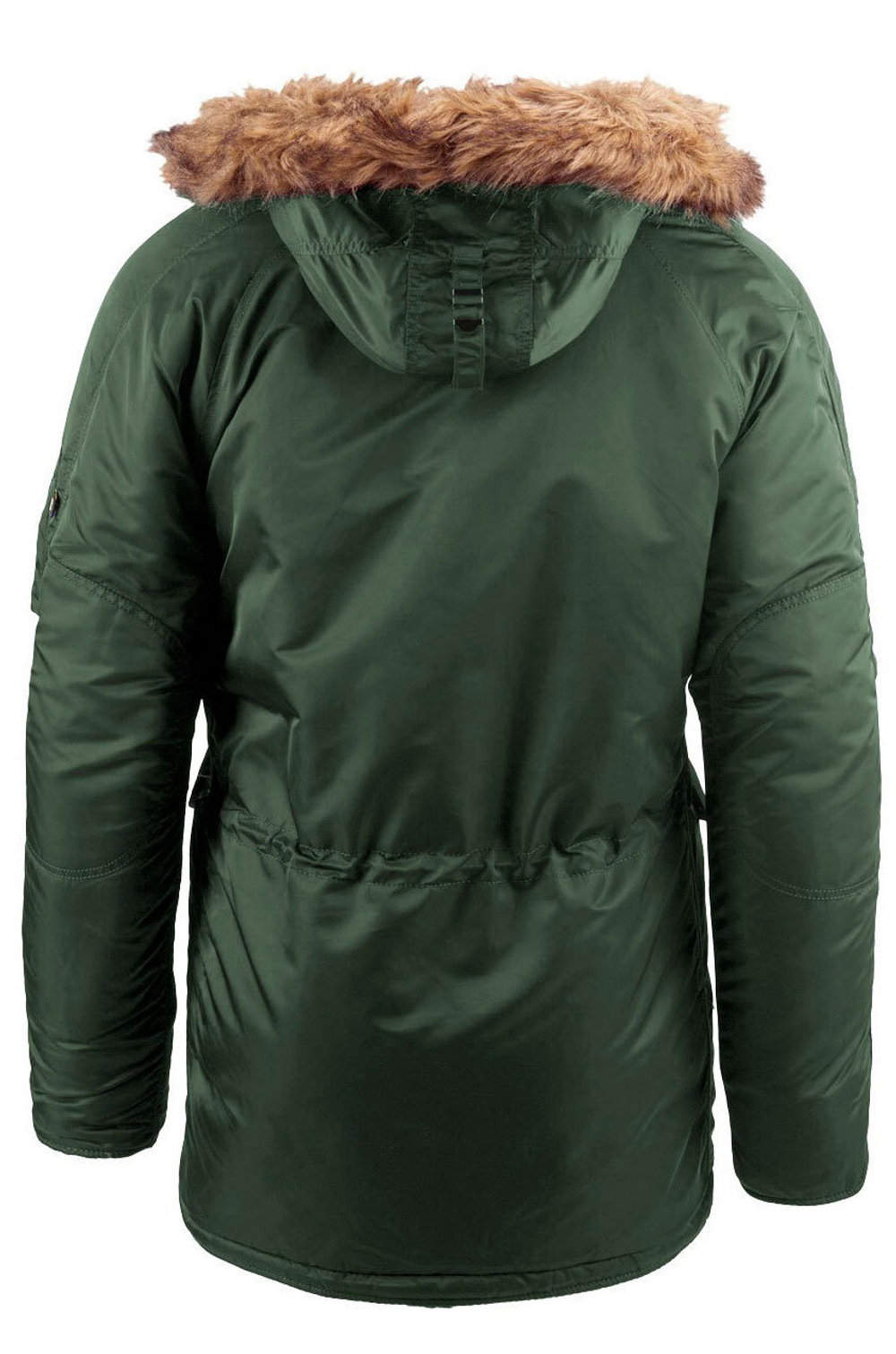 Куртка Аляска Alpha Slim Fit N-3B Parka (оливковая - s.green/orange)
