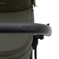 Коляска Agex Prima Pro 3 в 1 с автокреслом i-Safe Black APF664 Green (Зеленый)