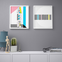 IKEA BILD  (ИКЕА БИЛД)  -  Плакат, Азбука, 40x50 см