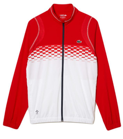 Мужской теннисный костюм Lacoste Tennis x Daniil Medvedev Jogger Set - red/white/red/white/blue
