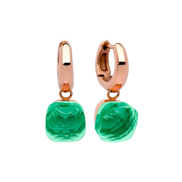 Серьги Qudo Firenze smaragd 300086 G/RG