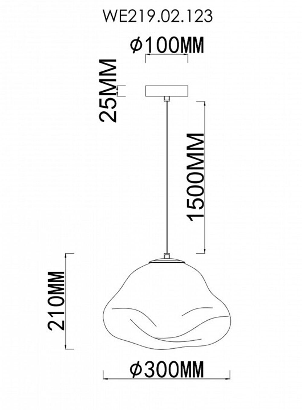 Подвесной светильник Wertmark Isola WE219.02.123