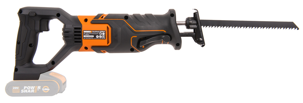 Сабельная пила аккумуляторная WORX WX500