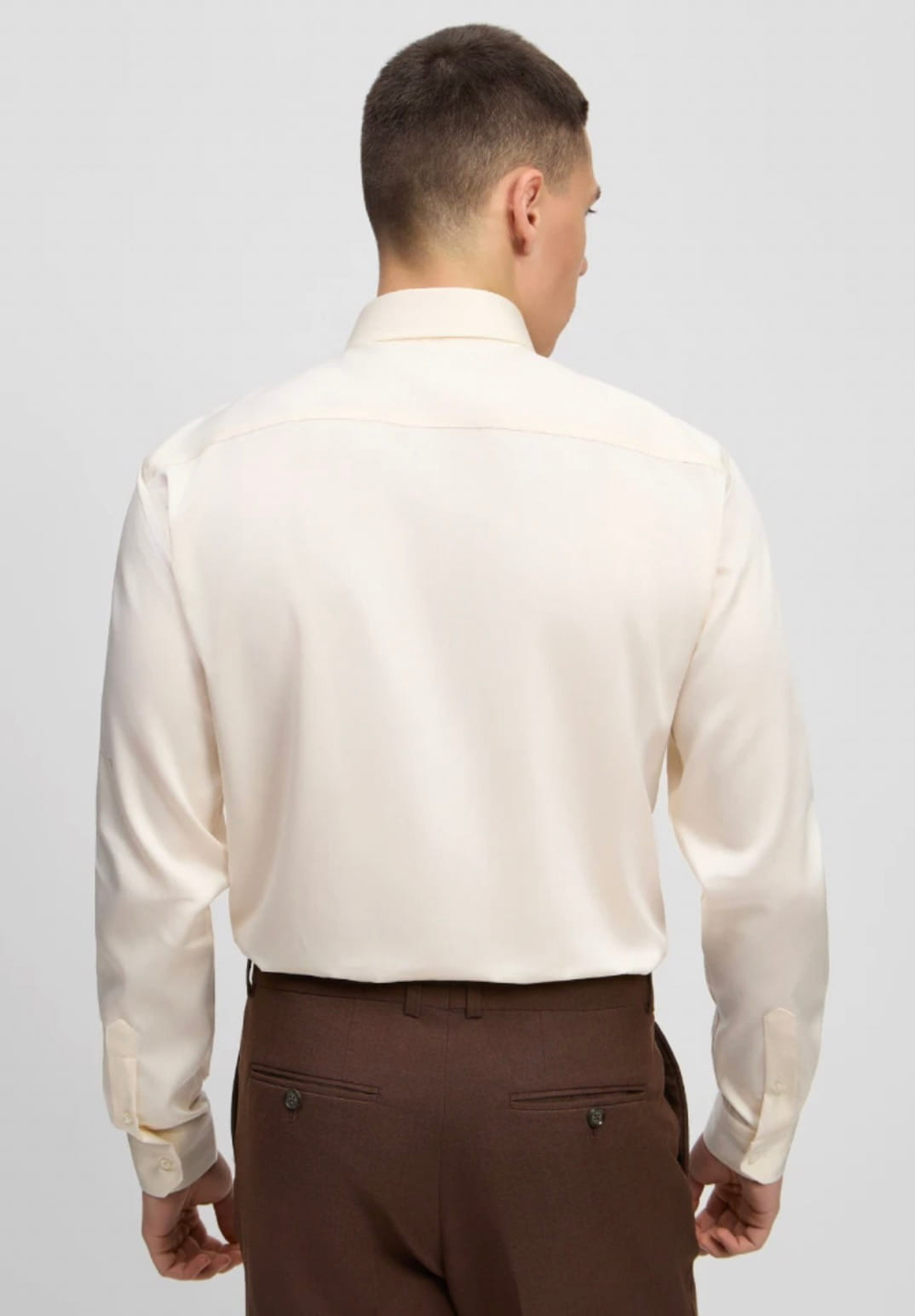 Мужская рубашка (бежевая) Л4