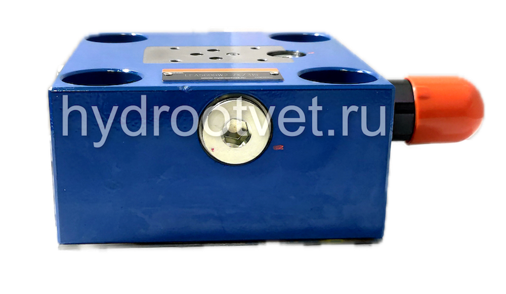 LFA50DBW2-7X/315 - Крышка для логического клапана, типоразмер Ду50 функционал - DBW2 = крышка с предохранительным клапаном с ручной настройкой с функцией разгрузки, под установку распределителя Ду6, два выхода X и Y, элемент регулировки - винт под шестигранник с защитным колпачком, диапазон настройки давления до 315 бар, уплотнение NBR